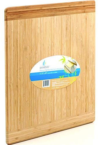 Pureboo Premium Bamboo Pull-out Cutting Board - 8 Different Sizes to Fit Most Standard Slots 17.75W x 20D x 3/4H