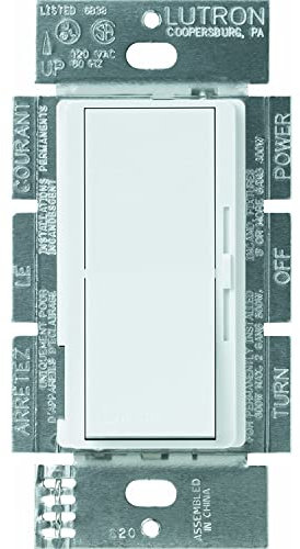 Lutron DVELV-303P-WH 300 Watt Diva Electronic Low Voltage 3-Wege-Dimmer, Weiß Lutron