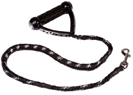 EZYDOG Cujo Dog Lead | EVA Handle, Lead for Large Dogs, Heavy Duty, 680KG Break Tested, Traffic Control, Strong Ski Rope Material, Snap Clip (40 inch, Black)