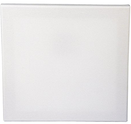 Rayher Keilrahmen, 25 x 25 cm, Tiefe 1,7 cm, weiß, 100% Baumwolle, 6236000 | Keilrahmen, quadratisch, 2fach grundiert, säurefrei, malfertig handbespannt, für Öl-, Aquarell-, Tempera- und Acrylfarben