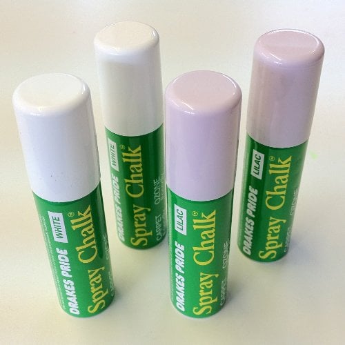 Drakes Pride Bowls Chalk Spray Pack of 2 x Lilac plus 2 x White 8g Cans