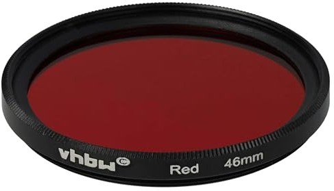 vhbw Universal Farbfilter rot für Kamera Objektive mit 46mm Filtergewinde - Rotfilter