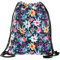 Compagno Turnbeutel Fullprint Rucksack Beutel Tasche Sport-Beutel, Rucksack Farbe:Flowers