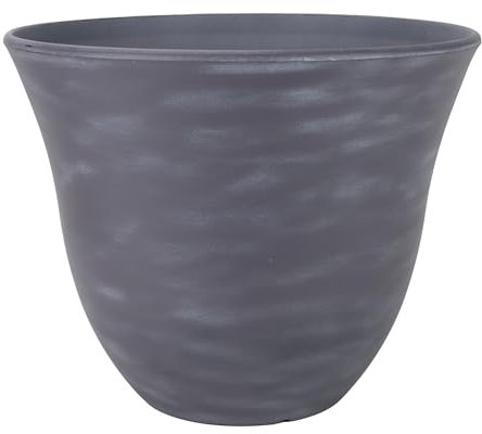 Classic Home and Garden Pot de Fleurs en résine chèvrefeuille Gris Zinc 33 cm