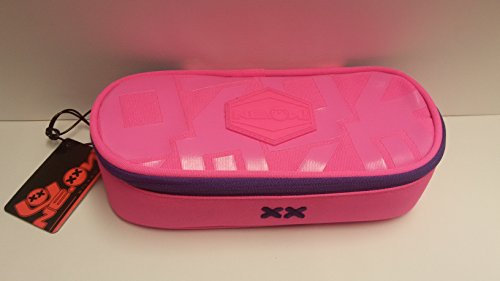 ASTUCCIO OVALE NEON ROSA FLUO CON EVIDENZIATORI