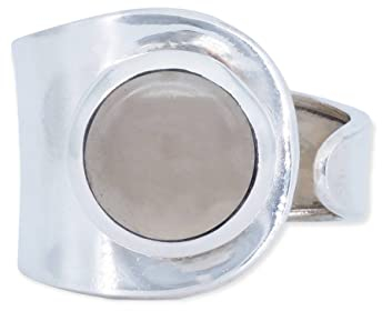 Ring 925 Silber Rosenquarz rosa Stein größenverstellbar Edelstein echt Silber Damen Sterling Silber Geschenk (MRV-062-07)