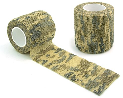 Namvo Selbstklebendes Non-Woven Camouflage Wrap Gewehr Pistole Jagd Camo Stealth Tape 4.5M - Wüste Tarnung