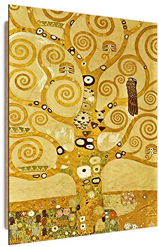 Wandbild Gustav Klimt Modern Deko Kunst Bilder Der Baum des Lebens Gold 40x60 cm