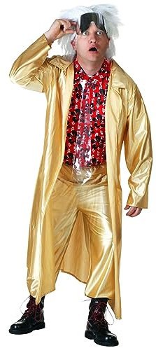 Back to The The Future 2015 Doc Brown Fancy Dress Costume Small