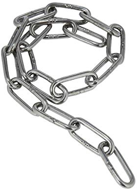 Edelstahl V4A Kette, 10,0 Meter, 2 mm Materialstärke, 31,25 kg Maximalbelastung, langgliedrig, rostfrei, poliert, ähnlich DIN763 - Tecklenborg Kegel GmbH