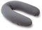 Doomoo Still-& Schwangerschaftskissen Buddy - 180cm inkl. Bezug aus Bio-Baumwolljersey, mit feiner EPS-Mikroperlenfüllung, Oeko-TEX® Standard 100, Chine Anthracite