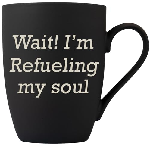 Personalised Mug with Custom Text - Ideal Gifts for Officemates, Father's Day, Mother's Day, Retirement and Other Special Occasions - Office Cup (Matt Black Curved Mug, 300ml)
