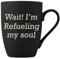 Personalised Mug with Custom Text - Ideal Gifts for Officemates, Father's Day, Mother's Day, Retirement and Other Special Occasions - Office Cup (Matt Black Curved Mug, 300ml)