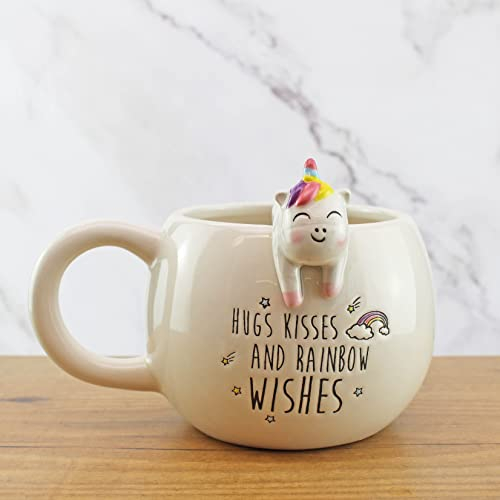Winkee - Pet Friends Einhorn-Tasse I Super süß als Kaffeetasse & Teetasse I Großer Becher- ca. 450 ml
