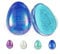 Haarbürste ohne Ziepen - Rund Haarbürste Kinder Mädchen Damen - Locken Bürste Haare - Massagebürste Haare Klein - Entwirrbürste Lange Haare - Kopfmassage Bürste (Starlight Blue)