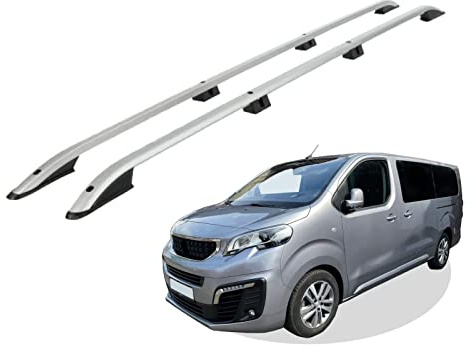 Dachreling passend für Peugeot Traveller L2 mittel (MWB) Baujahr ab 2016 (Grau) mit ABE