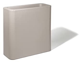 KLORIS Portavaso Fioriera Rettangolare polietilene mod. BLOG Grigio Tortora cm 30x70 altezza cm 90 Profondità vano 24 cm. Made in Italy