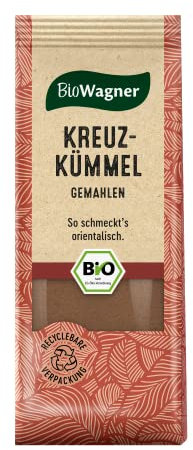 BioWagner - Bio Kreuzkümmel gemahlen | für orientalische Gerichte | naturbelassene Bio-Zutaten | recyclebare Verpackung | 40 g