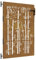 vidaXL Corten Steel Garden Gate with Bamboo Design - Rust-Resistant and Durable Outdoor Entry Point - Assembly Required - Brown