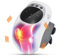 RINRI Knie Massagegerät, kabelloses KnieMassagegerät mit InfrarotHeizung, 40 ​​cm Klettverschluss, Vibrationsmassage, Touchscreen-LED, Typ-C Ladeanschluss, Linderung von Knieschmerzen