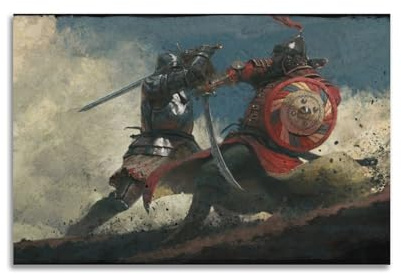 Videospiel Kingdom Come Poster, dekoratives Gemälde, Leinwand, Wandposter und Kunstdruck, modernes Familienschlafzimmer, Dekoration, Poster, 30 x 45 cm