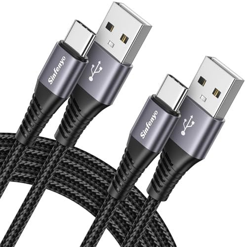 USB C Cable 3M 2Pack,Extra Long USB A to Type C Charger Cable 10ft PS5 Controller Fast Charging Lead For Samsung Galaxy S23 S22 Ultra S21 S20 Fe plus S10 S9 S8 A12 A13 A20e A51 A53 A54,Note 20 10