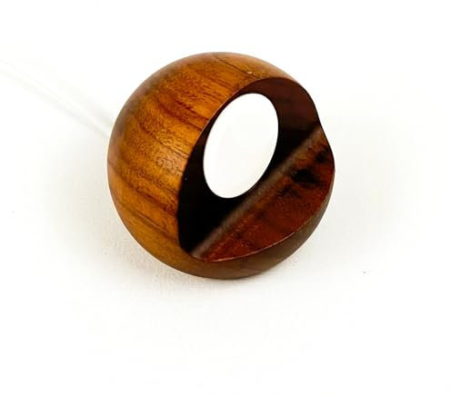 Lignum Technology.com Real Wood Apple Watch Charger Stand | Wooden Charging Dock Station with Cable, Compatible with Apple Watch iWatch Ultra2, Ultra, Series 9-1 (Walnut)