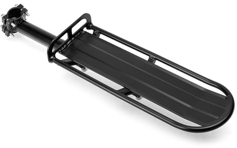 Bike Pannier Rack Bicycle Luggage Carrier Rear Luggage Rack Aluminum Alloy Bike Cradle Quick Release Luggage Carrier Mountain Bike Hanger Rack Bike Rear Rack