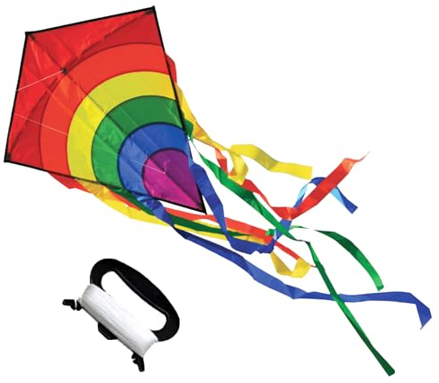 VIKY Drachen Kinderdrachen, Bunter Flugdrachen Kinder, Lenkdrachen Kinder und Erwachsene, Drachen für Kinder mit 80m Drachenschnur, Kite Drachen, Kinder Drachen für Outdoor Aktivitäten, Strandausflug