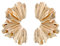 Ticome Exaggerated Leaf Flower Earrings,Fan Shaped Pleated Alloy Earrings,Retro Bohemian Ginkgo Leaf Earring,Trendy and Elegant Irregular Earring