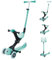 Globber - GO UP Deluxe Lights – Skalierbarer Tretroller, 3 Räder mit Sitz, für Kinder von 15 Monaten bis 6 Jahren, Mintgrün