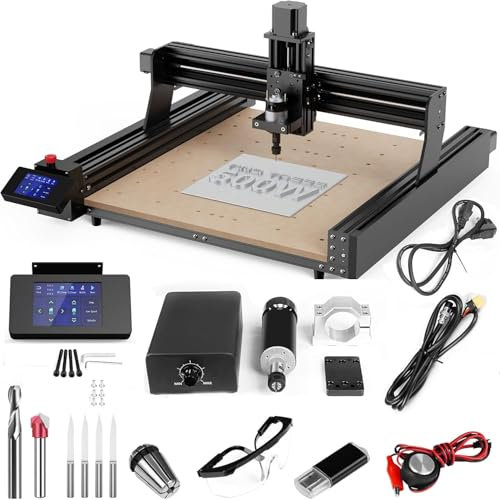 Twotrees TTC450 500W Router CNC macchina CNC a 3 assi TTC 450 per incidere, tagliare MDF, legno massiccio, un kit di motori a mandrino da 500W per l'incisione fai da te, l'incisione CNC
