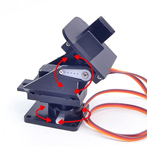 Mini Pan-Tilt Kit Camera Platform - Assembled with Micro Servos, Anti-Vibration Camera Mount for FPV Drones & Planes