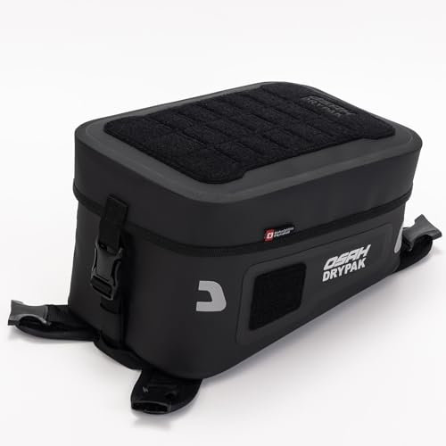 Greanthour Motorrad TPU Tank Bag,wasserdichte Motorrad Sitz Aufbewahrungstasche,Multifunktional Tanktasche Tankrucksack, Passt am meisten Enduro,und Abenteuer Motorräder(Schwarz-6L)