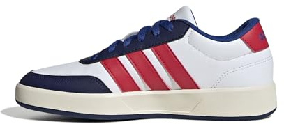 Adidas Unisex Kinder BREAKNET 3.0 Shoes JUNIOR, FTWR White/Pure Ruby/Team royal Blue, 36 EU