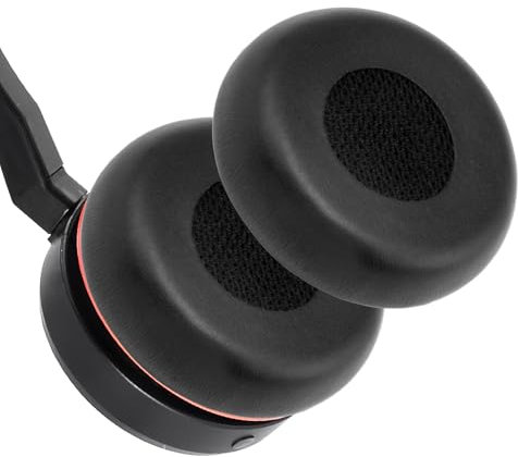 Tweozhui 1 Paar ohrpolster für jabra evolve2 75, Das Material ist Schwamm für jabra evolve2 75 ersatz ohrpolster, Kompatibel mit Jabra Evolve 75 75+ / 75 UC / 75MS, Headset ersatzteile, schwarz