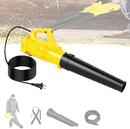 Spazzaneve 1030w, Spazzaneve Elettrico, 22 Venti Violenti, 6 Velocità Regolabili, Tecnologia Di Riduzione Del Rumore, Velocità Del Ven-to 34M/S, 13000Giri/Min, Per Patio, Giardino, Casa,5M