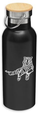 Tiger Black and White Drawing Insulated Bottle, Eco Bottle, Vacuum Flask