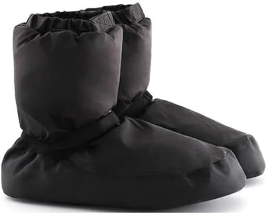 GIJMZY Ballett Warm Up Boots Winter-Ballett-Nationaltanzschuhe for Erwachsene, moderner Tanzstiefel, Baumwolle, for Aufwärmen, Übungswärmer, Ballerina-Schuhe(Black,XL(40-41))