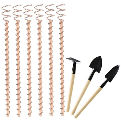 Toddmomy Electroculture Plant Stakes Garden Stakes for Plants Gardening Antenna Tool