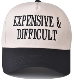 Difficult Bestickte Basecap Klassische Vintage Baumwolle Kappe Neutral Baseball Cap Outdoor Cap