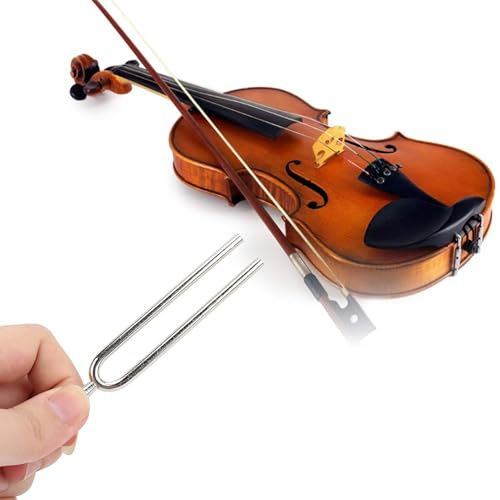 440Hz Tuning Frok,2 Stück Standard A 440Hz Stimmgabel Set Musik instrumente Violine Gitarre Tuner Gerät für Anfänger Gitarren Geiger