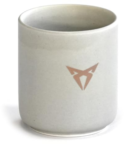 Seat 6H1069601T Kaffeebecher Kaffeetasse CUPRA Logo Becher Tasse Porzellan Trinkbecher 280ml, grau