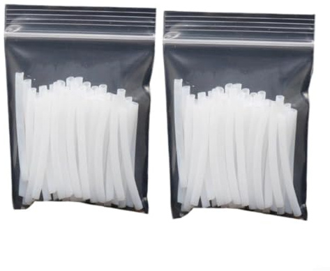 Hoppipola 600 Stück PTFE Filament Verbinder für 3D-Drucker 1,75 mm, Transparent Silikon Schlauch für Filament Schweißer, PLA/PETG/ABS/PC