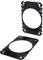 Scosche SA464 4x6” to 4 Car Speaker Adapters Compatible with Select 1976-07 Import and Domestic Vehicles - Adapter Spacers for Car Door and Dash Speakers - Sold in Pairs - See Fit Guide in Image
