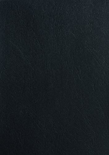 Pavo - Plats de couverture A3 grain cuir 250 g , Paquet de 100 - Noir