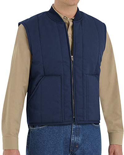 Red Kap Men's Quilted Vest, Navy, X-Large