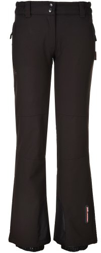 Cox Swain Damen Softshell Ski-/Snowboardhose ALOYA mit RECCO Lawinenreflektor 10.000mm Wassersäule!, Colour: Brown, Size: XL