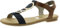 Rieker Femme Sandales 64278,Dame Sandale à lanières,Spartiates,Sandales Gladiator,Chaussures d'été,Confortables,Pazifik/Amaretto / 16,39 EU / 6 UK