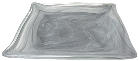 0 www.working-house.com (Decoración / Centros) PLATO CENTRO BASE FRUTERO CRISTAL JAPONES GRIS GRANDE